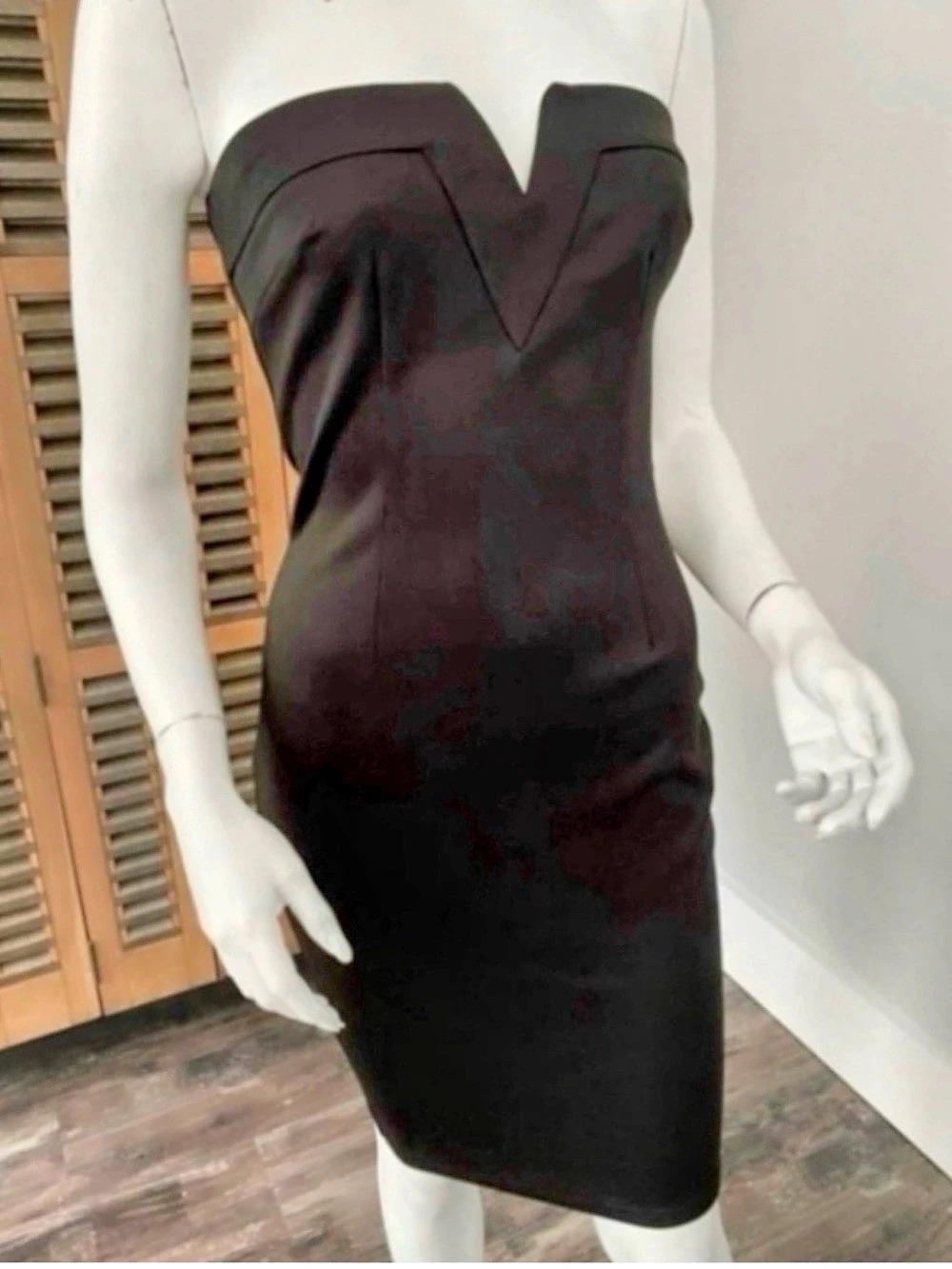 Black Sweetheart Mini Dress Like New